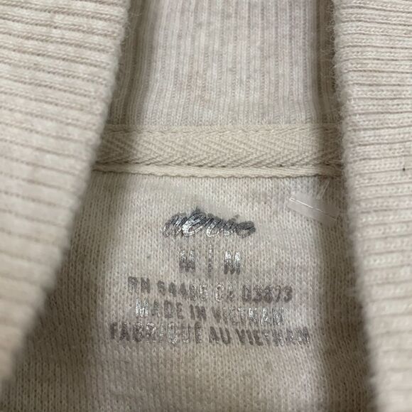 Womens Aerie Leopard Print Quarter Zip Oversized Pullover - Picture 3 of 4